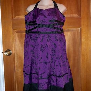 Empire Waist Halter Dress Sz 4XL (fits like a 1XL)